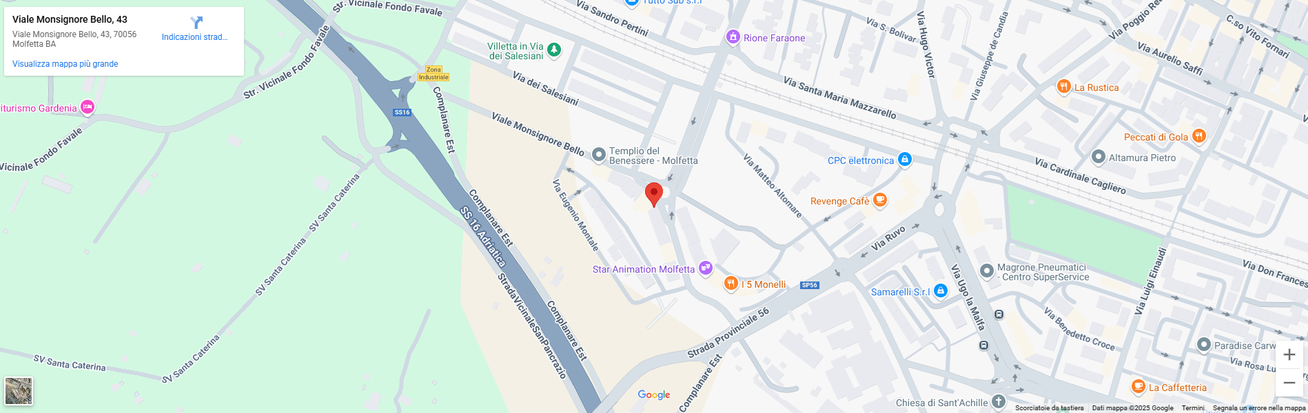 Viale Monsignore Bello, 43, 70056 Molfetta (BA)